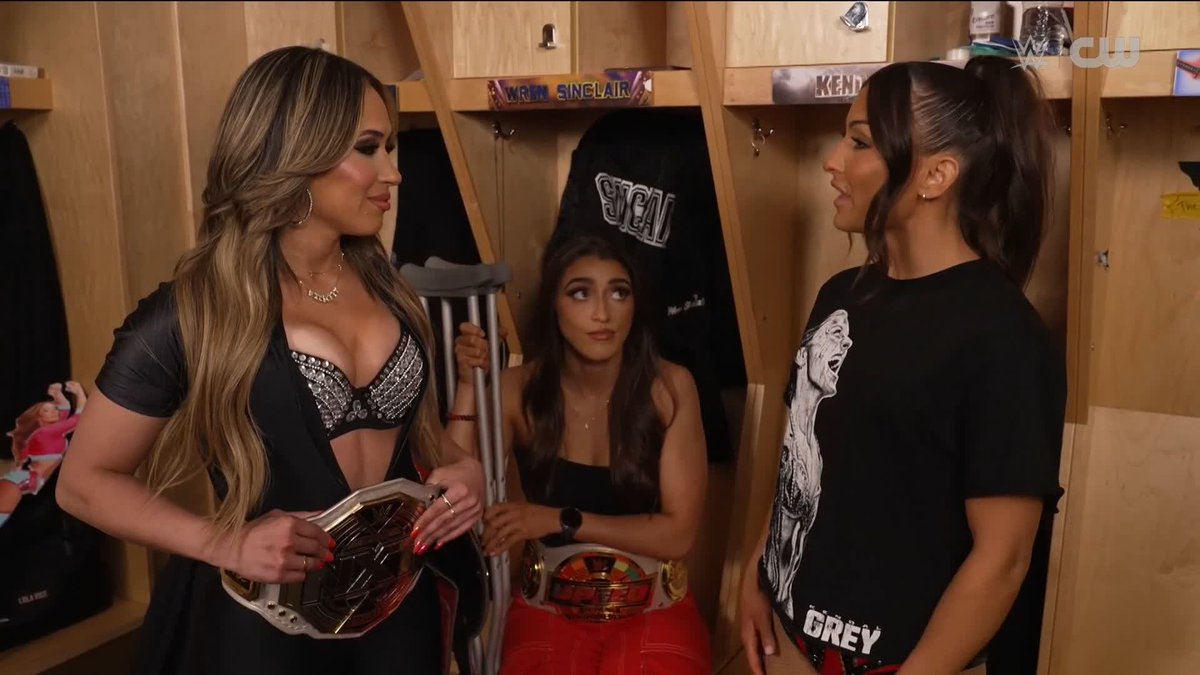 Looks like Kendal Grey has her sights SET on the NXT Women's Championship! 👀 Valerie Loureda | Wren Sinclair