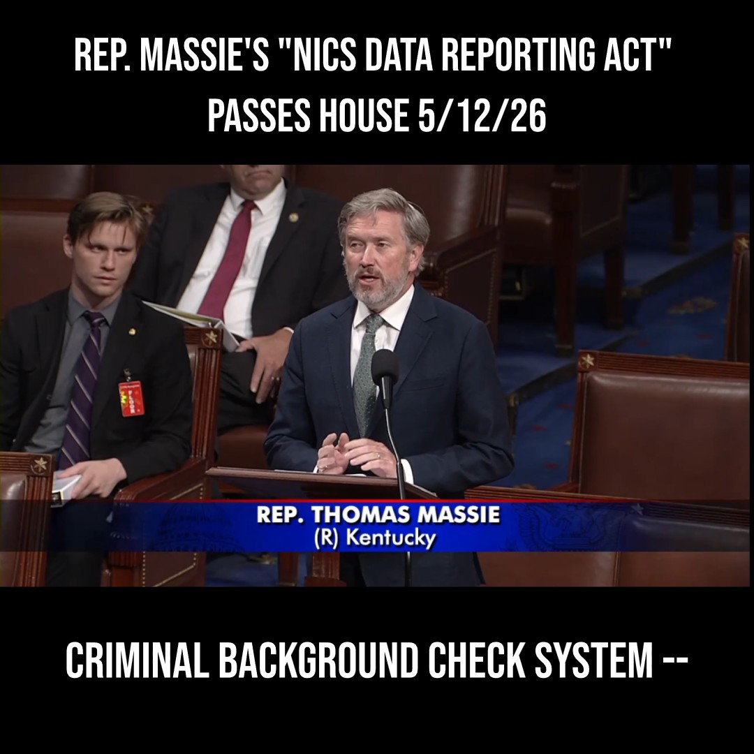 My bill, the NICS Data Reporting Act, passed the House today. On the floor, I explained how the data we gather will help determine how many people are being unjustly denied their right to bear arms. It could also show that racial minorities are disproportionately affected.