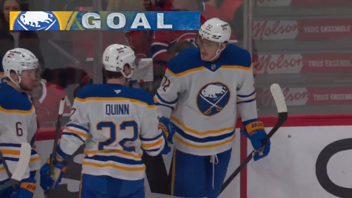 Tage just scored from center ice. 🤯 #LetsGoBuffalo