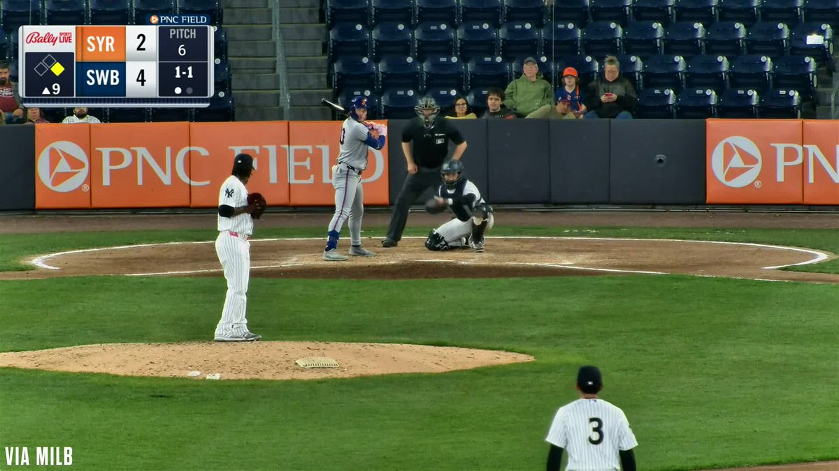 Ryan Clifford with an RBI double for Triple-A Syracuse 🔥