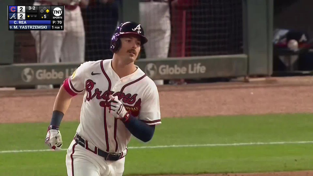 MIKE YASTRZEMSKI ANSWERS WITH A BOMB OF HIS OWN 💣 Braves back on top in this one 👀