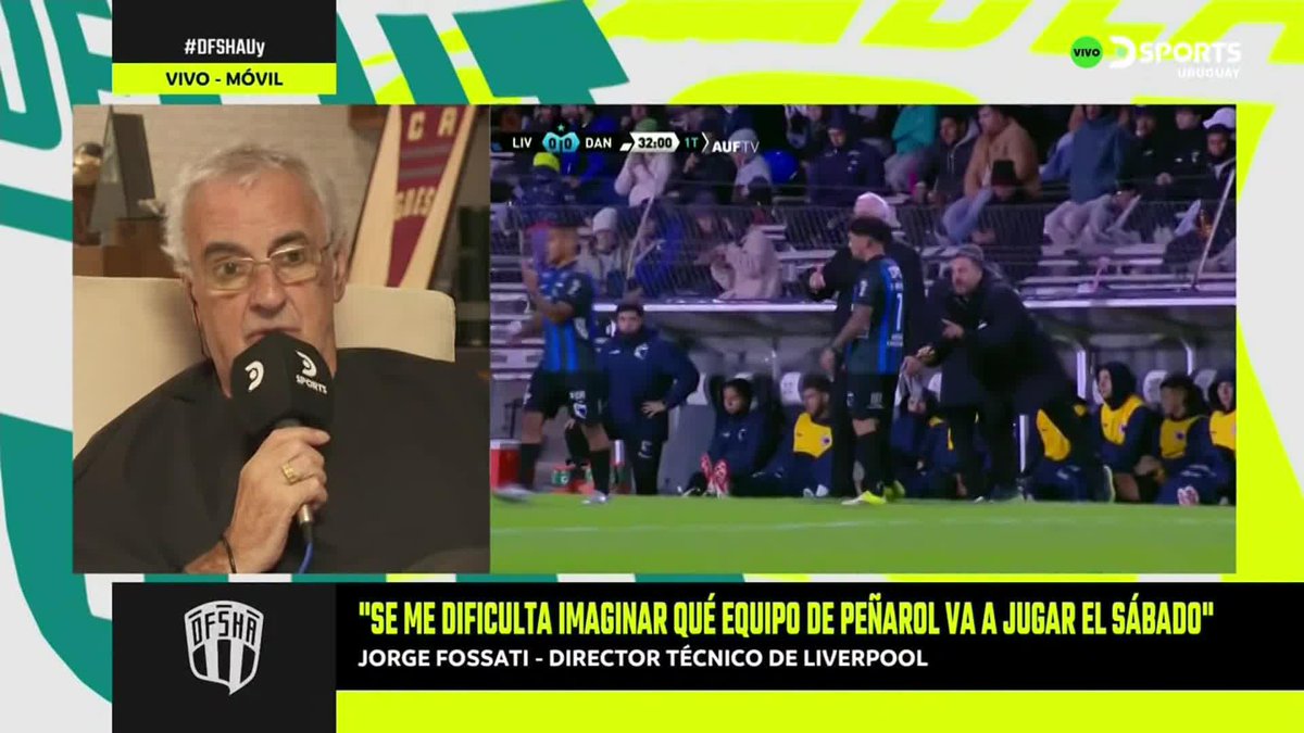 "NO PODEMOS CAER EN FALTARLE EL RESPETO A PEÑAROL" Jorge Fossati, DT de Liverpool, palpitó el duelo ante el Carbonero por el Torneo Intermedio. #LigaUruguayaEnDSPORTS #DFSHAUY