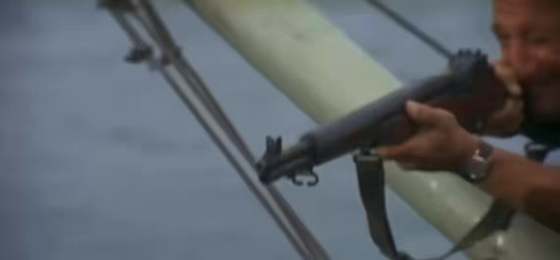 Jaws, but Brody kills Somalis instead of a shark.