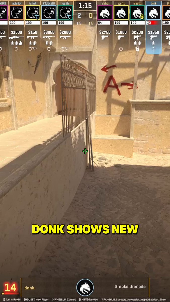 donk’s Mirage A Smokes Stop CTs From Pushing