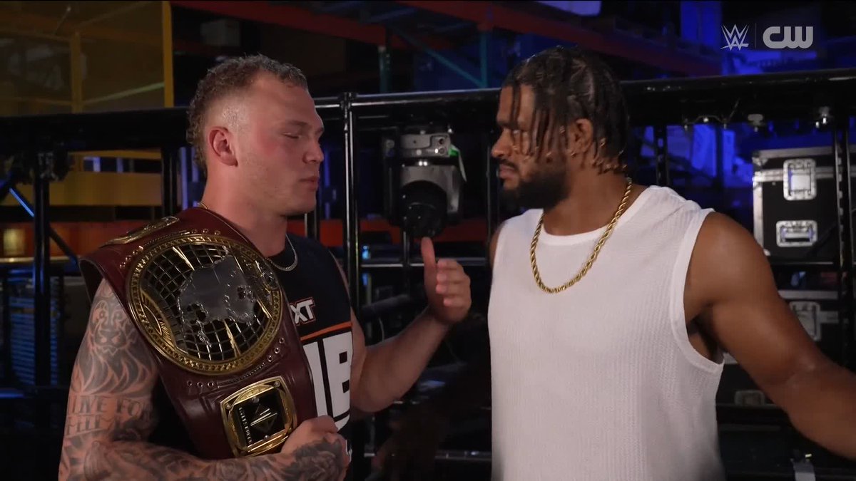 Some serious tension between Myles Borne | THE KID and Tavion Heights WWE right now 😳