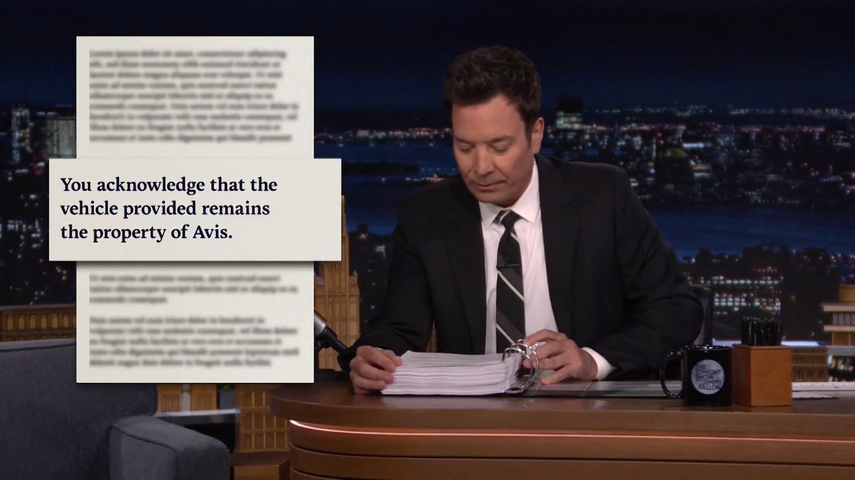 Jimmy takes an in-depth look at the fine print in Tonight Show Terms &amp; Conditions! 📝 #FallonTonight