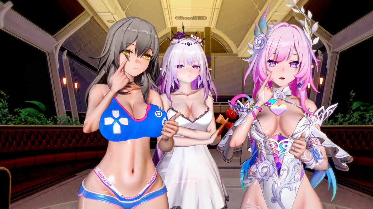 Wife is angy.. 😭- 「FORGIVE ME CAT! V2」【Honkai Star Rail MMD】 #mmd #honkaistarrail #stelle #castorice #cyrene