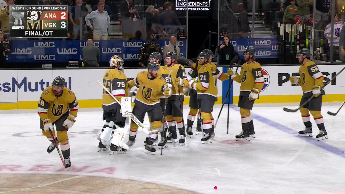 DOROFEYEV IS THE OVERTIME HERO FOR VEGAS 🚨 Golden Knights are one win away from the WCF 😤