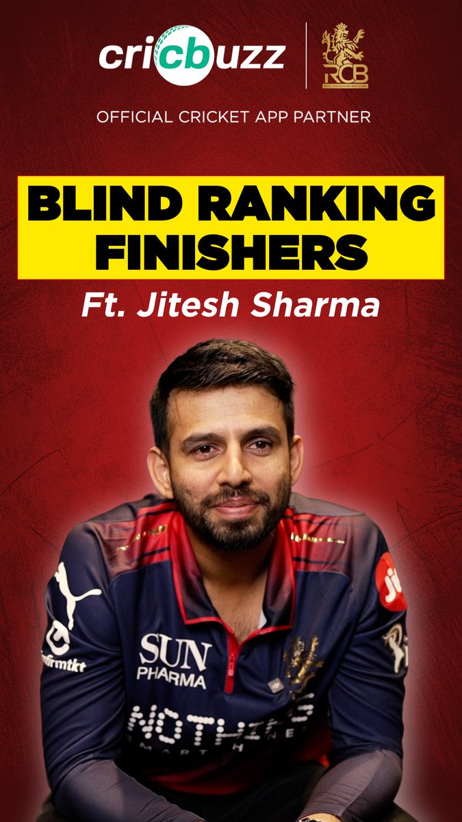 Blind Ranking Finishers ft. Jitesh Sharma 🏏 Watch NOW 📱 Royal Challengers Bengaluru