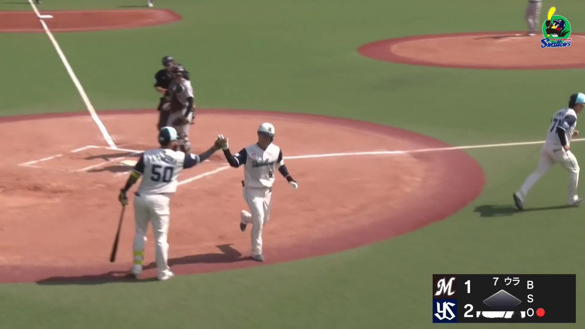 神宮で観たい 塩見泰隆 勝ち越しホームラン 逆方向に突き刺した ⚾️ヤクルト×ロッテ（ファーム） #イージースポーツ #swallows #だったらDAZN