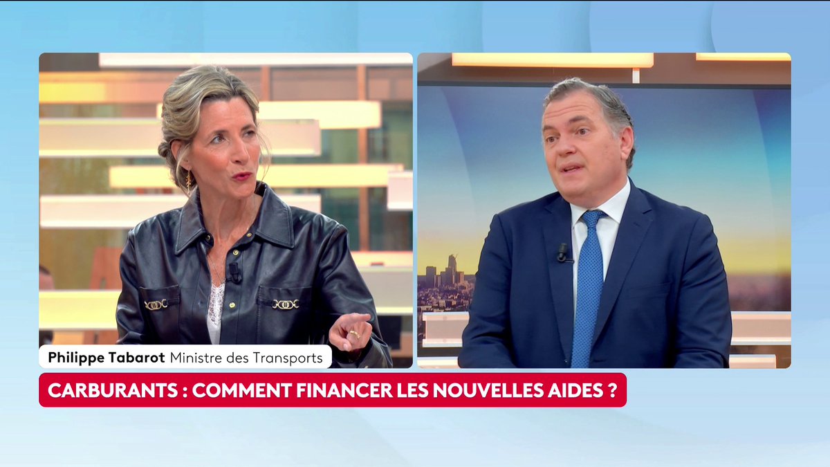 🔴🗣 Carburants : "Il y a une baisse de la consommation de carburant de 30% dans notre pays", déclare Philippe Tabarot, ministre des Transports, ce qui représente "environ 100 millions d'euros de moins de recettes par rapport à l'année dernière". #canal16