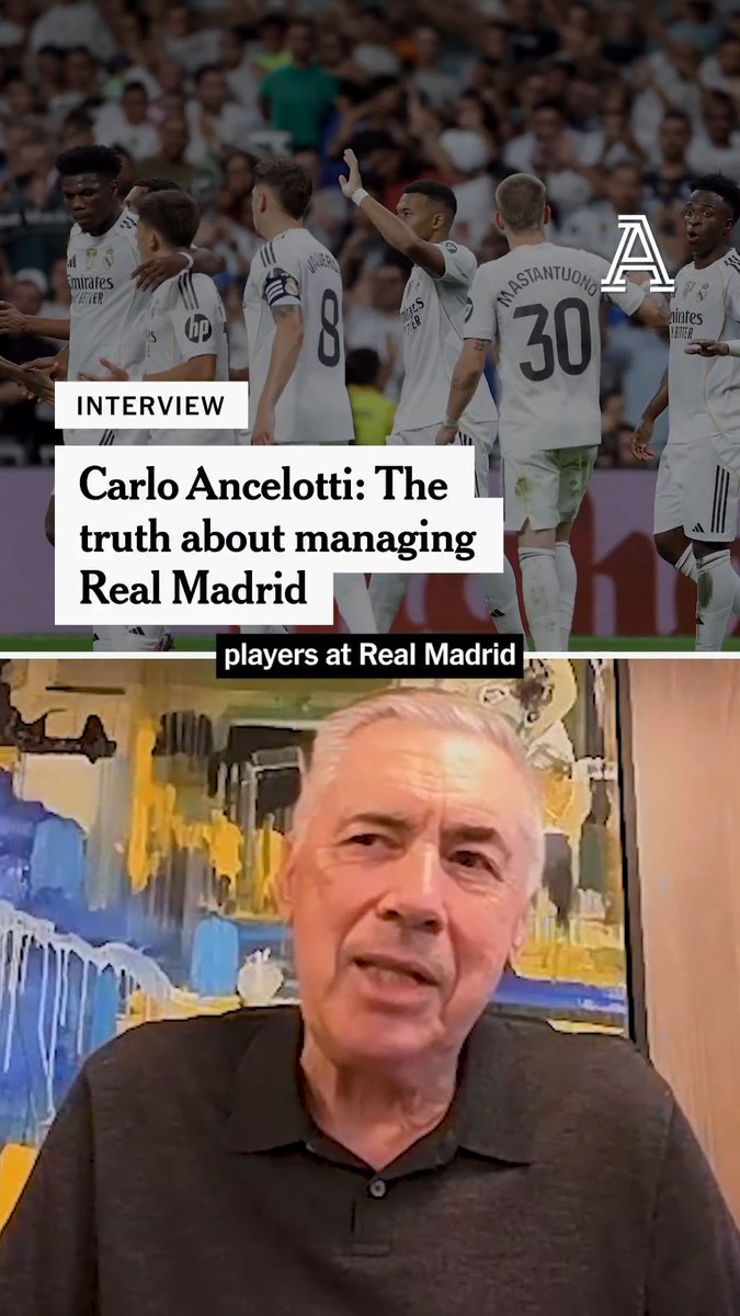 Do Real Madrid players simply do what they want? Carlo Ancelotti doesn't think player power is an issue at the Bernabeu… 𝗜𝘁'𝘀 𝗻𝗼𝘁 𝘁𝗿𝘂𝗲. 𝗔𝗯𝘀𝗼𝗹𝘂𝘁𝗲𝗹𝘆 𝗯𝘂𝗹𝗹****. Read Adam Crafton's exclusive interview here ⬇️ 🔗