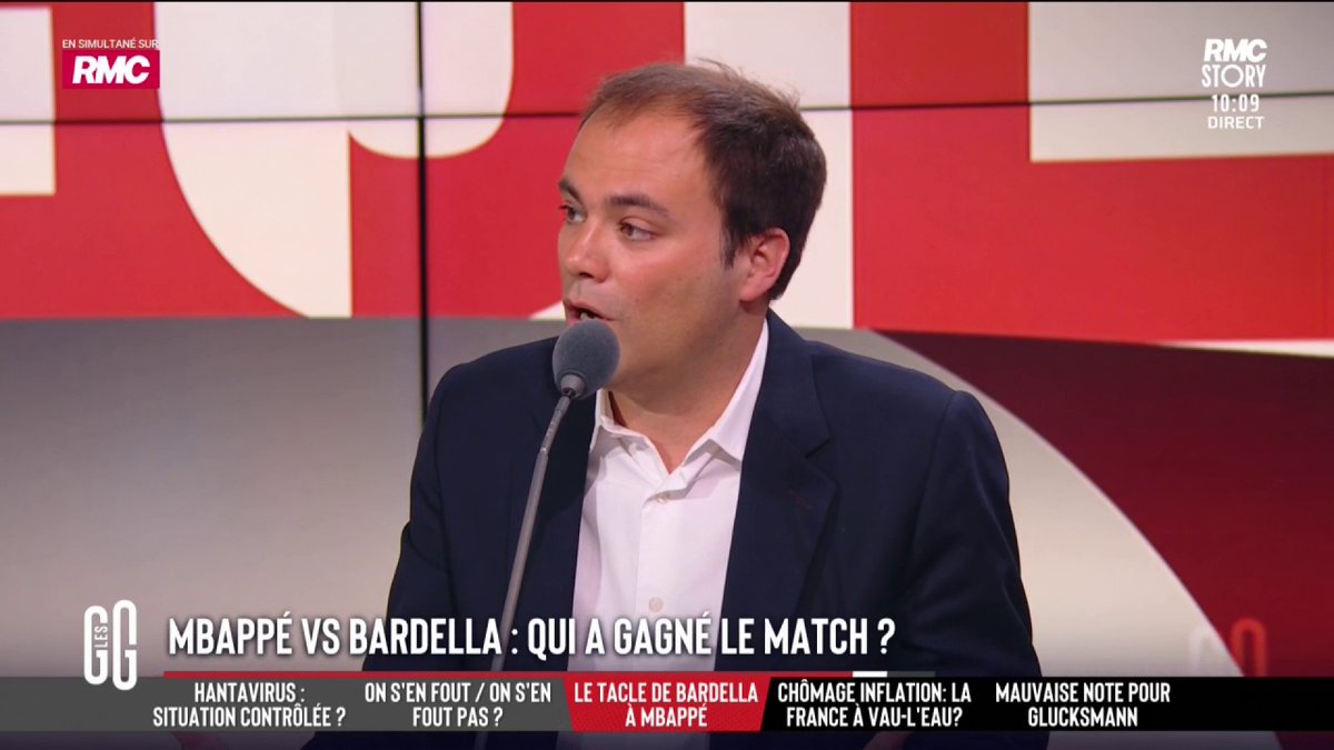 💥 Clash Mbappé/Bardella : "Bardella est ringard avec ses tweets", assure Charles Consigny. #GGRMC