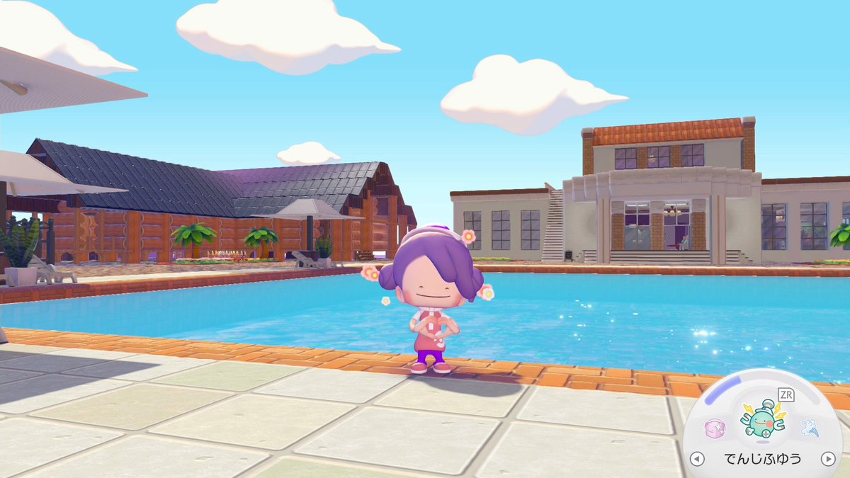 ぽこポケでダンガンロンパ2の島を作っています 外観、完成した!
