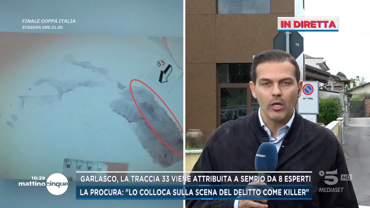 Boom ! Da 8 esperti l’impronta 33( l’impronta dell’assassino) è stata attribuita per 15 minuzie ad Andrea Sempio . #Garlasco