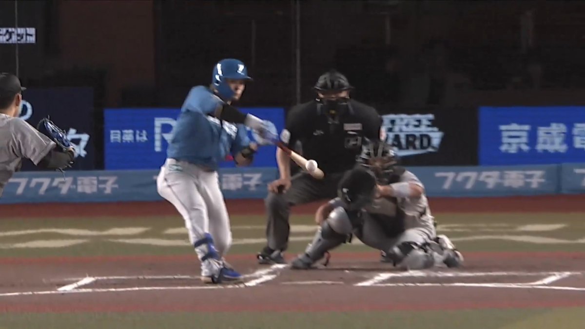 チャンスは逃さない!💪 北海道日本ハム 水野達稀 選手のタイムリーヒットで先制に成功!🔥🔥 👇スマホ・テレビで試合観戦!