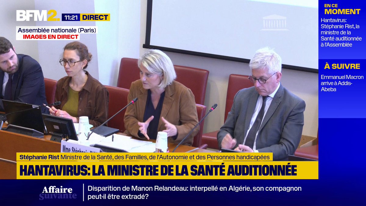 HANTAVIRUS : Le gouvernement assure que le stock stratégique de masques chirurgicaux "est suffisant pour protéger" la France "pendant minimum trois mois en cas de vague épidémique".