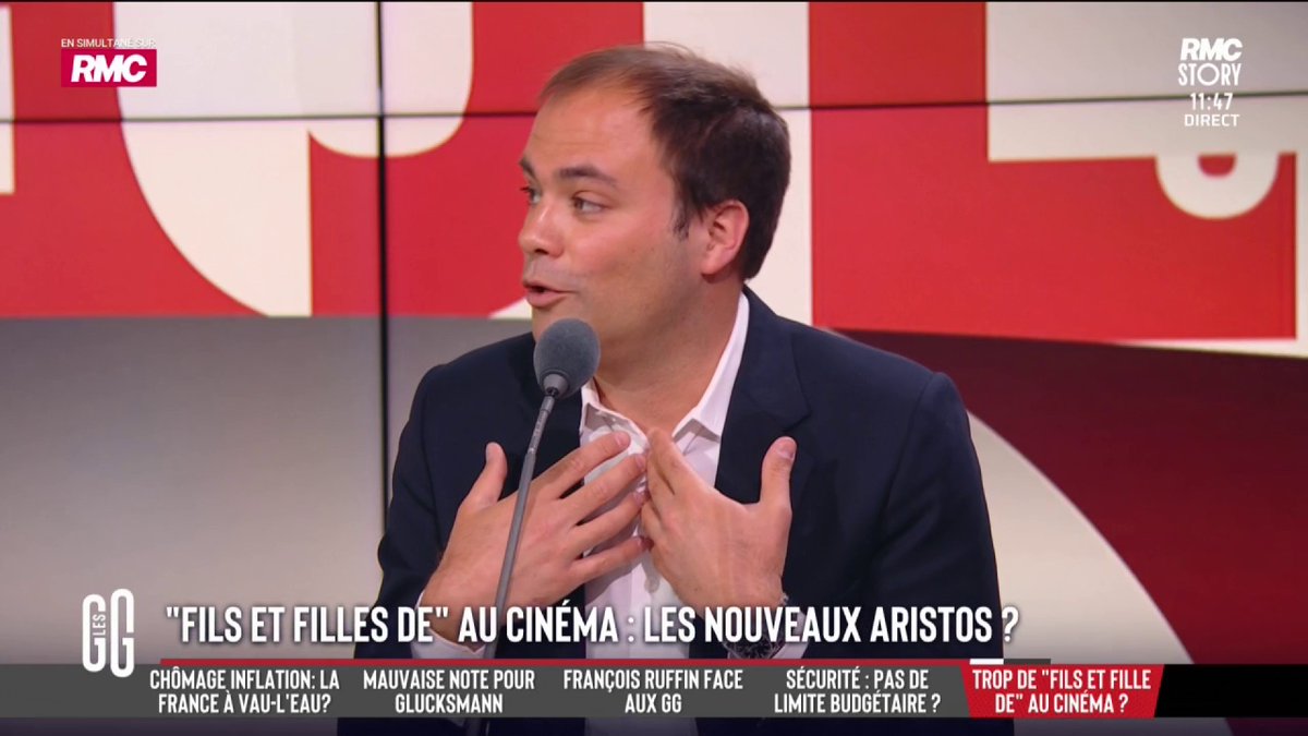 🗣️ Charles Consigny : "Je suis pour l'ascenseur social. Je trouve cette captation de l'argent public du cinéma français atroce. Il n'y a pas 1 semaine depuis 1960 sans qu'on se soit tapé une leçon de morale de gauche de Vincent Lindon." #GGRMC