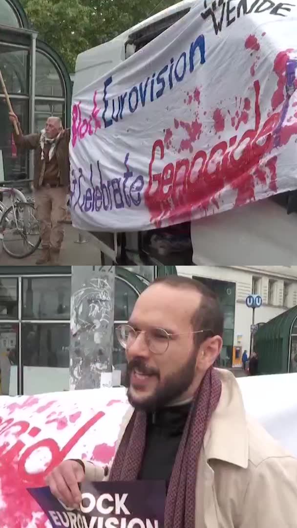 Pro-Palestinian demonstrators protested in Vienna May 12 against Israel's participation in the Eurovision Song Contest. Several Israelis, meanwhile, said they were relieved and “happy” after their contestant qualified for the finals in the early hours of May 13. The public broadcasters of five countries — Spain, the Netherlands, Ireland, Iceland and Slovenia — are boycotting this year's event, making it the smallest since 2003 with 35 entries.