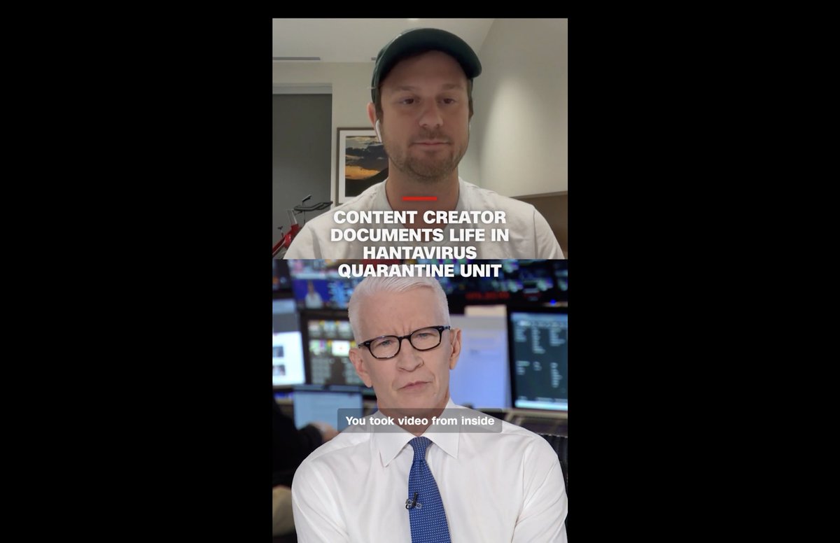 CNN's Anderson Cooper speaks with former MV Hondius passenger Jake Rosmarin, who is sharing videos showing his experience inside the Nebraska quarantine unit.