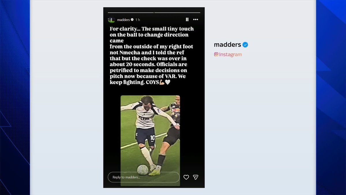 “I’m with James Maddison…” 🗣️ Charlie Austin reacts to Maddison’s Instagram story on Spurs’ VAR call against Leeds United.