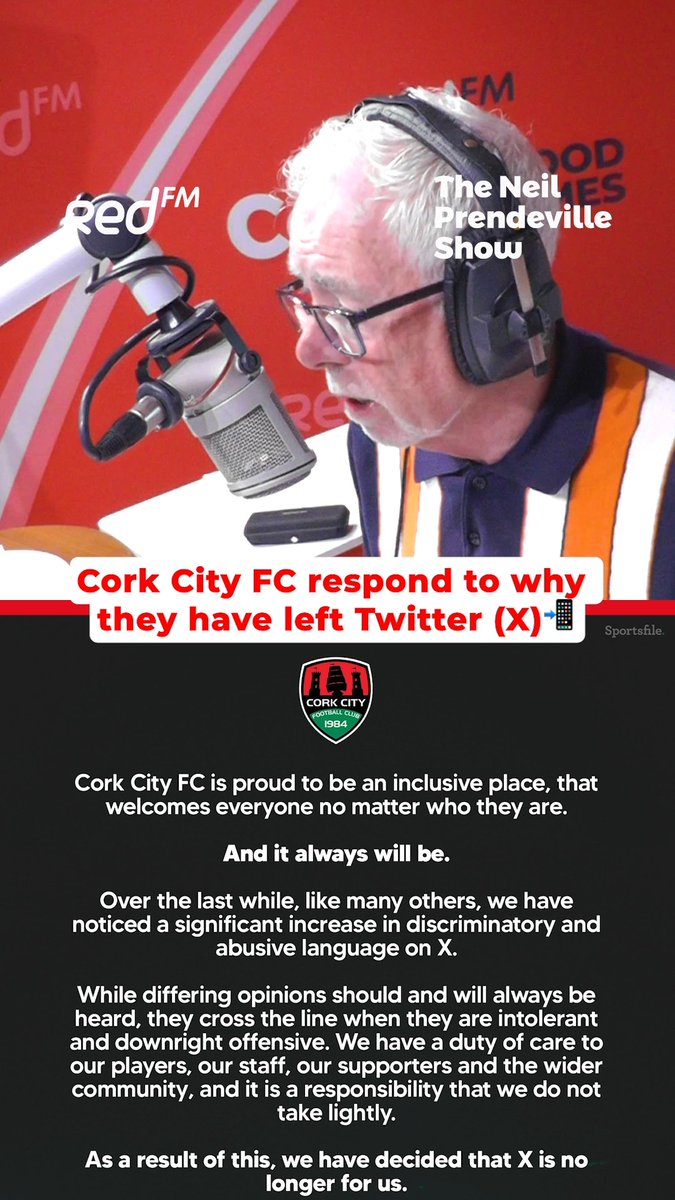 "It became unhinged in the last 12 months" Neil chats to Aaron Howey on why Cork City FC have left decided to leave Twitter 📲