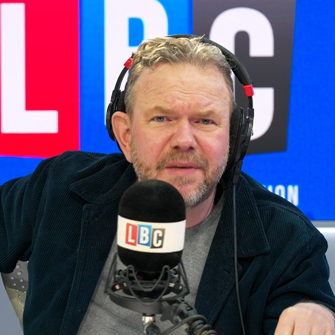 'You could house 100 homeless people by flogging that jewellery down the pawnbrokers.' James O'Brien notes the 'cognitive dissonance' of the King talking about housing crises and poverty.