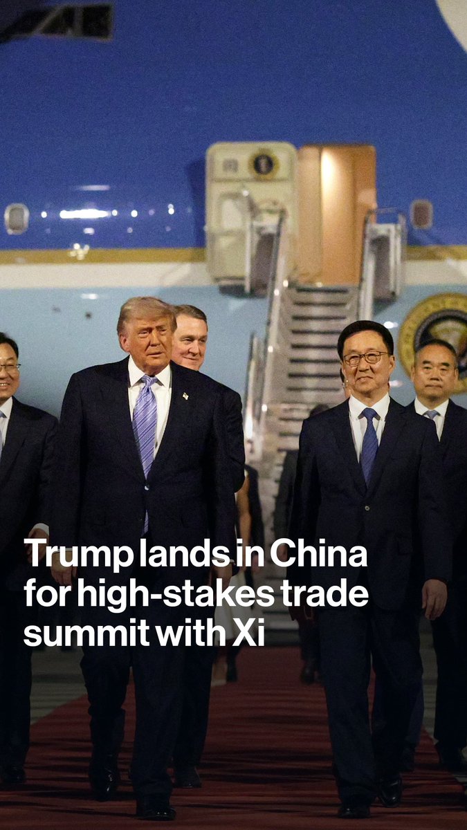 President Donald Trump arrives in Beijing for the first state visit to China by a US leader in nine years, as the world’s two largest economies look to stabilize ties with a summit playing out against the backdrop of the Iran war