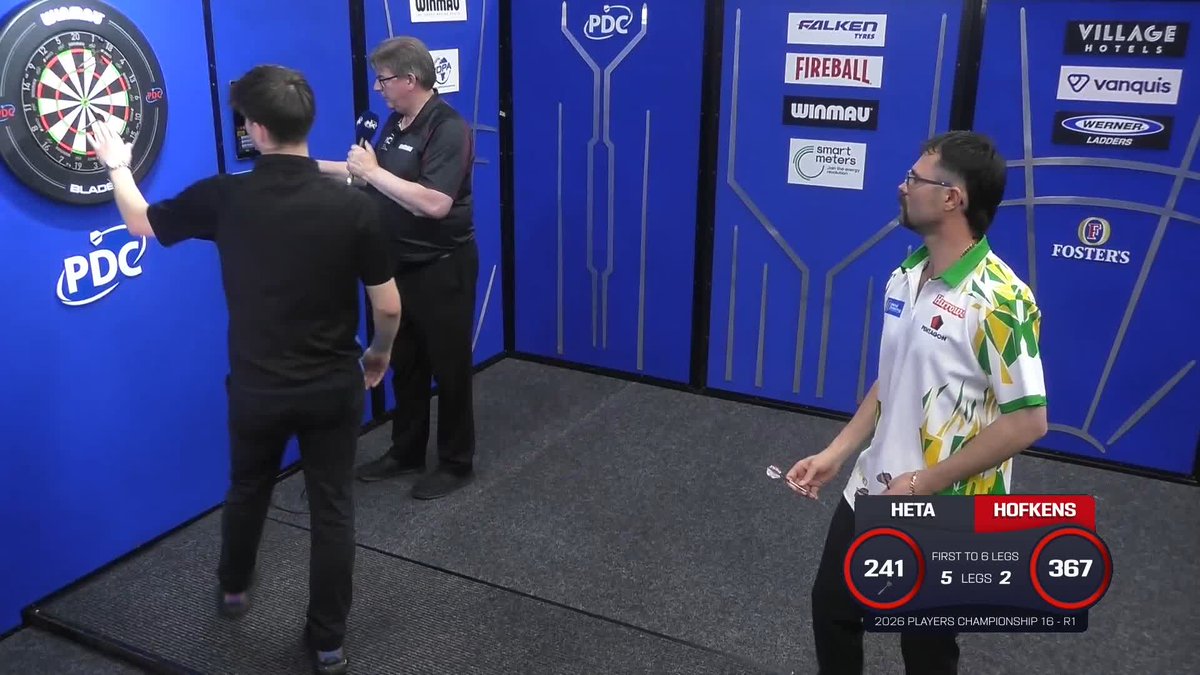 THE HEAT BURNS HOFKENS! 🔥 Damon Heta takes out a superb 107 finish to seal a 6-2 victory over 18-year-old Yorick Hofkens! 📺 #PC16