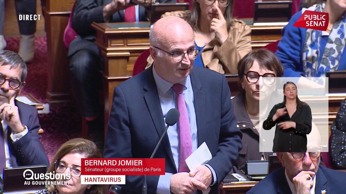 #Hantavirus : "Les décisions qui ont été prises ces derniers jours sont les bonnes. Mais la désinformation a refleuri instantanément. Les antivax sont à la manoeuvre, alors qu'il n'y a pas de vaccin. Les scientifiques sont harcelés, jusqu'aux tribunaux." Bernard Jomier #QAG