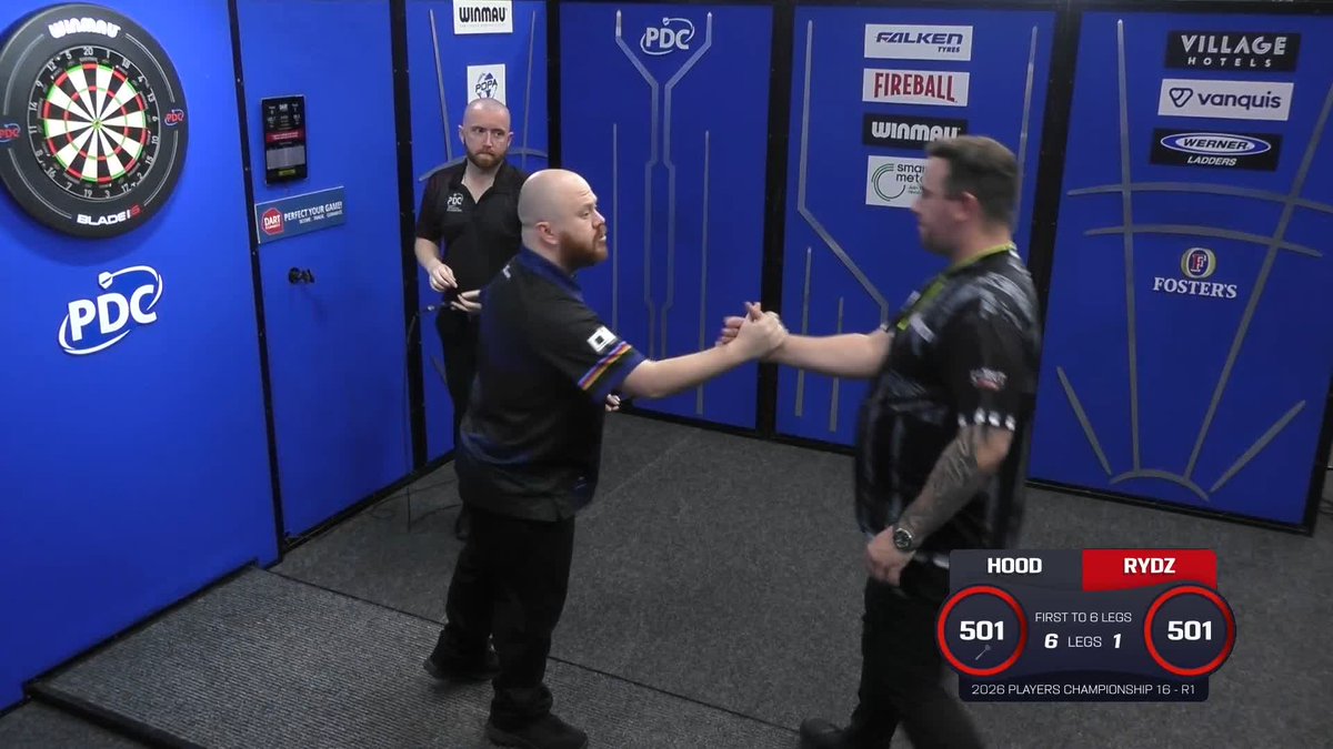 11-DARTER TO WIN IT! Justin Hood produces our third ton-plus average on Streaming Board Two, as Hood averages over 103 and beats Callan Rydz 6-1! 📺 #PC16