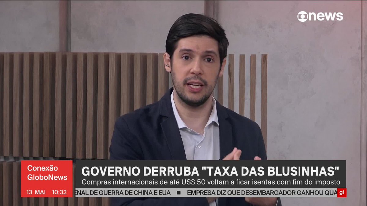 Joel Pinheiro: Derrubada da ‘taxa das blusinhas’ aposta na amnésia do eleitor. Confira a análise. ➡️ Assista à #GloboNews: #ConexãoGloboNews