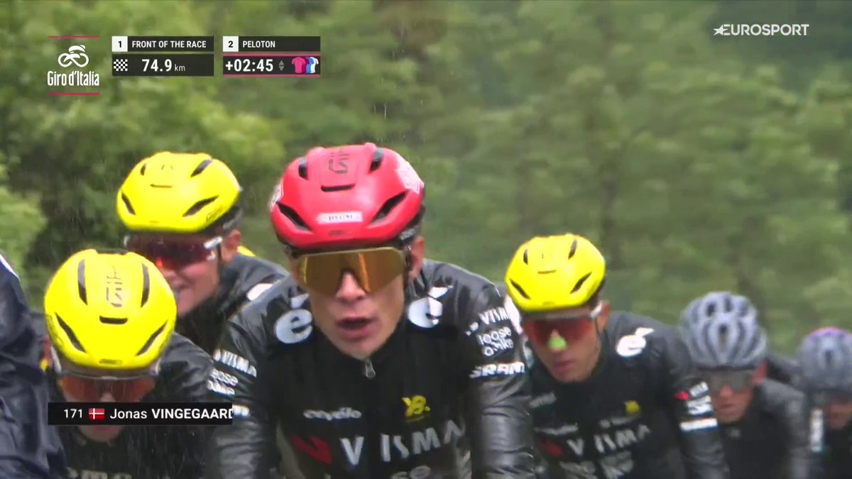 La cara de sufrimiento de Vingegaard 🥶 #Giroditalia
