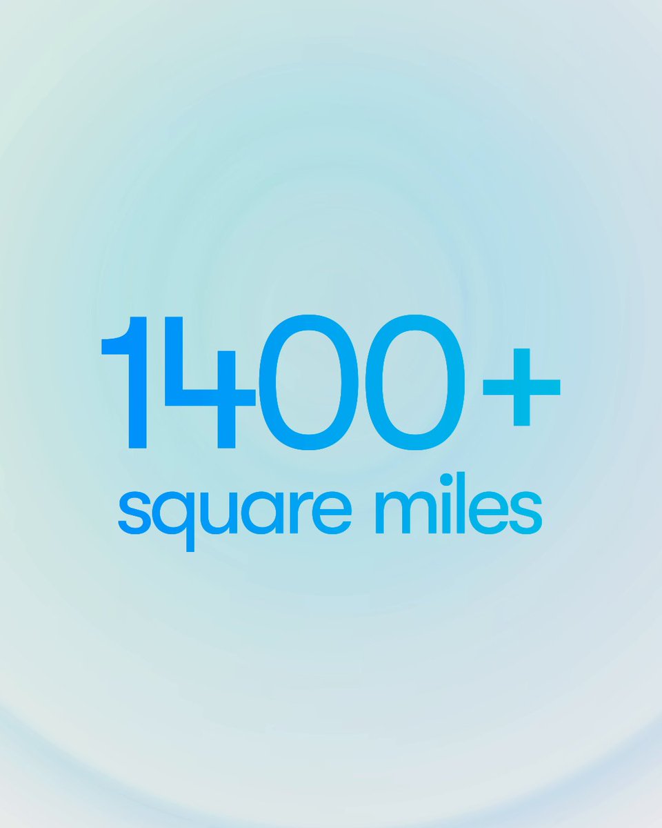 We’re expanding in Miami, with Austin, Atlanta, Houston and the SF Bay Area up next. Soon we'll cover 1,400+ square miles across 11 cities. We’re helping more people get around safely and seamlessly.