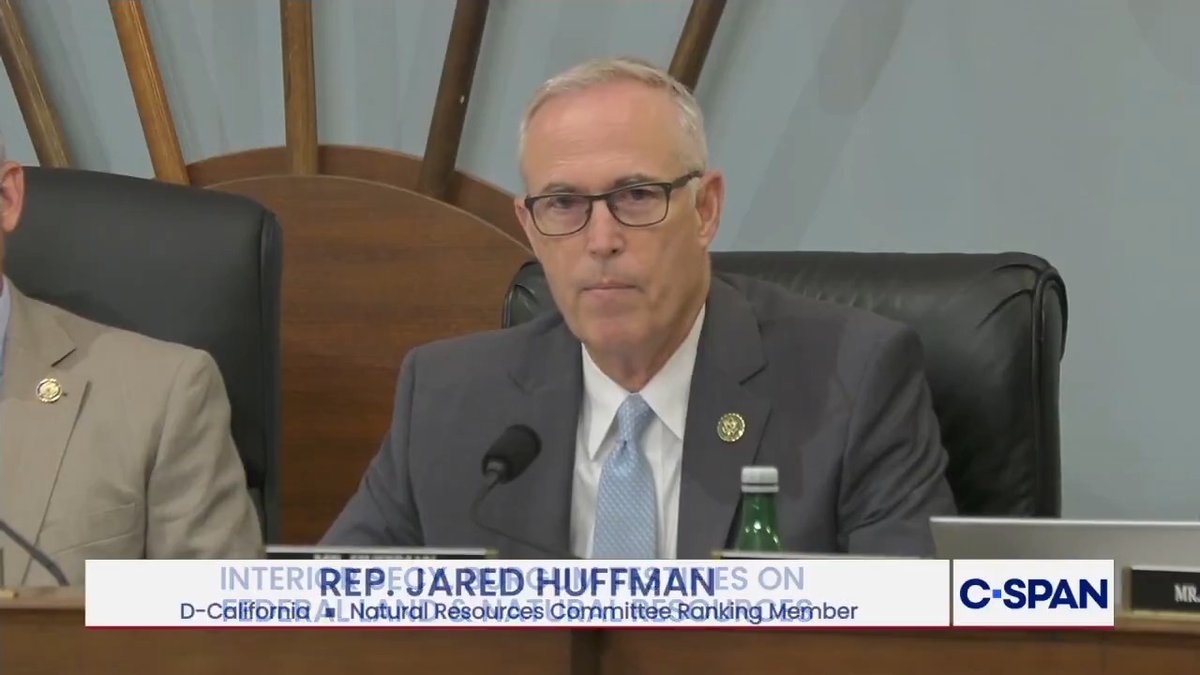 .Rep. Jared Huffman during Interior Secretary hearing: "This is the most nakedly corrupt administration in American history."