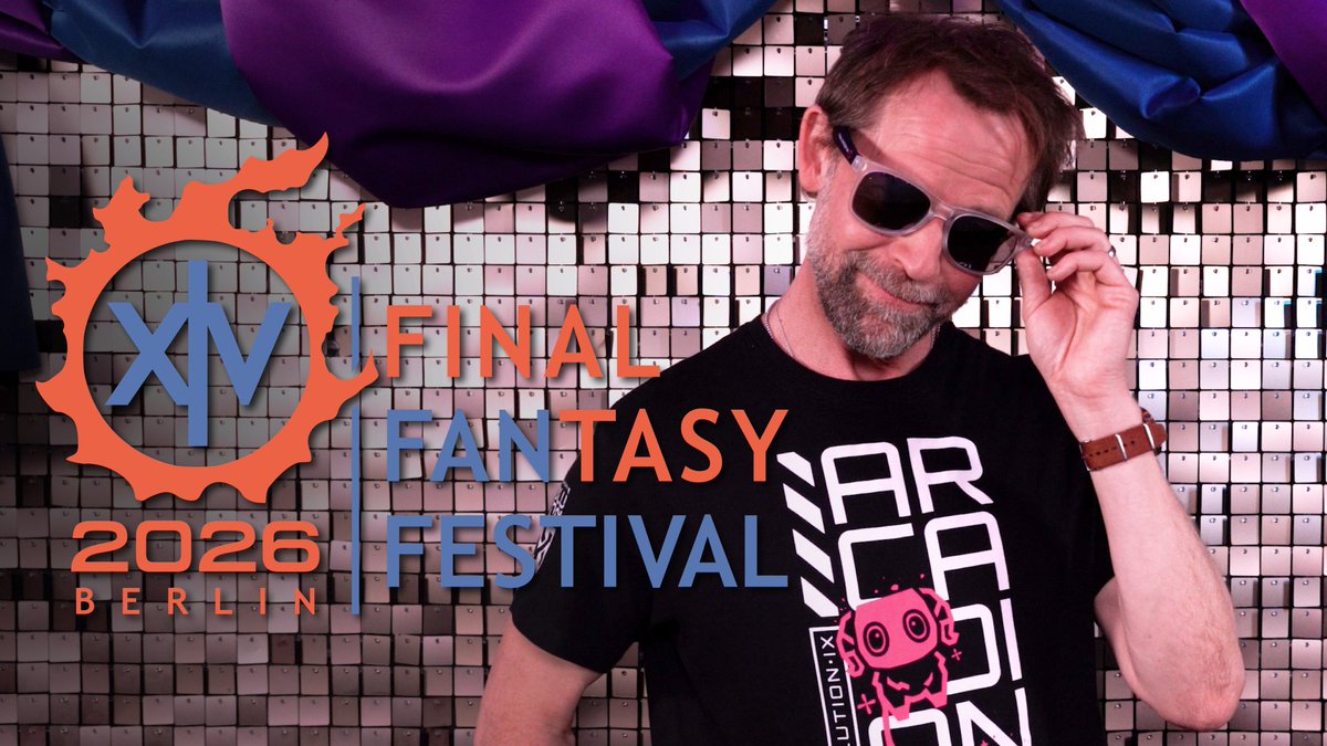 Here is the behind-the-scenes footage of Thancred's assistant Peter Bramhill checking out some of the Round 2 FFXIV Fan Festival 2026 merchandise, now available for pre-order! Visit the Square Enix Store! ✨