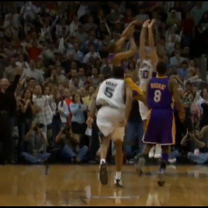 22 YEARS AGO TODAY Derek Fisher answered Tim Duncan's clutch shot with a heartbreaking 0.4 second game-winner! Final score: 74-73