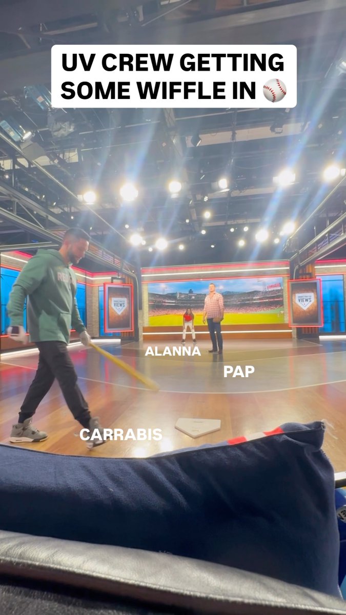 UV crew's been taking over the studio 😅 Tune in tonight 6:30 ET on NESN+ 📺 @therealjpap58 @jared_carrabis AlaNNa Rizzo