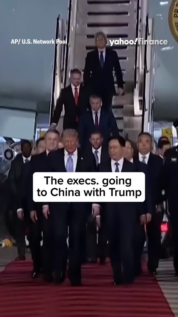 Trump's A-team for his China trip includes Elon Musk, Jensen Huang, Tim Cook, and more.