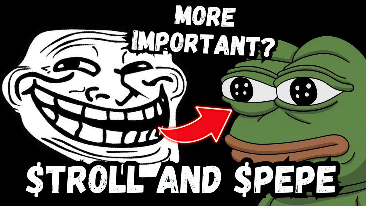 Is Troll a bigger meme than Pepe? Can $TROLL surpass $PEPE as a MEMEcoin? This video may shock a lot of people. 👀