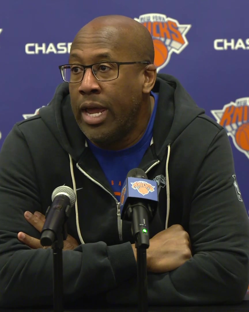 OG Anunoby participated in "some parts" of practice today for the Knicks He did not participate in the live scrimmage session