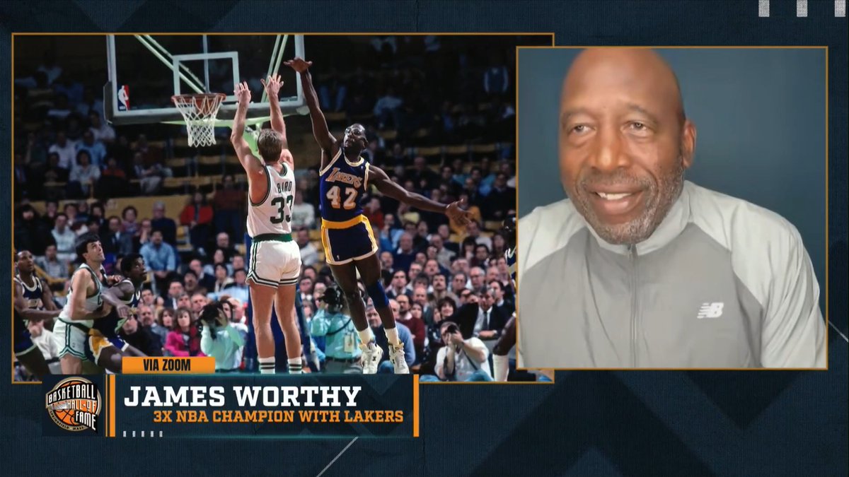 "I've never told anyone this, but I think I peed on myself a little bit!" 😅 – James Worthy on guarding Larry Bird