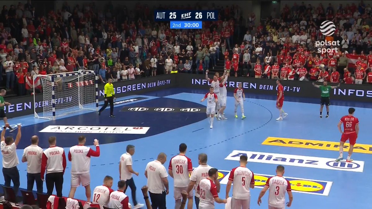 Ostatnie sekundy meczu AUSTRIA - POLSKA 👀⤵️ 🔜 Decydujący mecz o awansie na MŚ 2027 odbędzie się w niedzielę (17 maja) o godz. 14:45. Transmisja na sportowych antenach Polsatu 📺 #handballpolska | Handball Polska