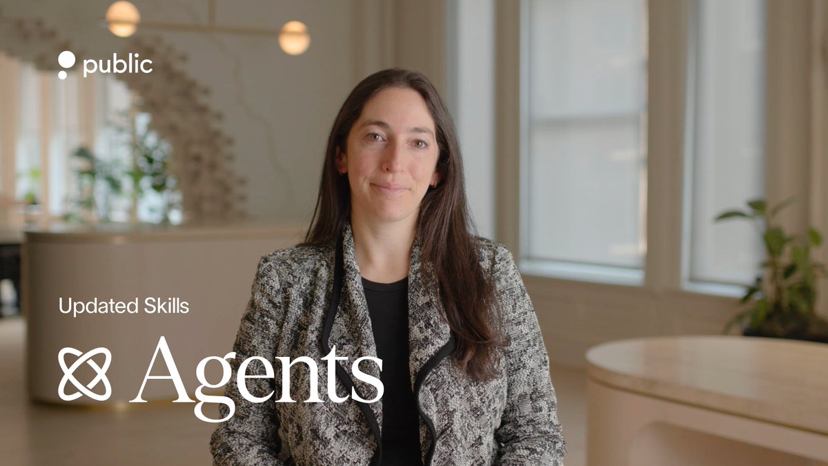 Thousands of investors are using our AI Agents to automate sophisticated investing strategies. Here's a quick breakdown of the skills Agents can utilize on Public right now.