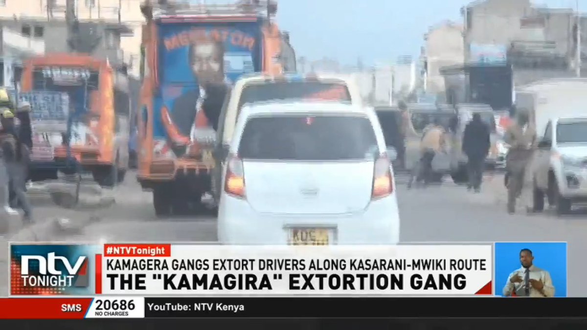 The 'Kamagira' Extortion Gang Matatu operators along the Thika superhighway have decried harassment and extortion by rogue individuals known as 'Kamagera'. The operators say they are forced to surrender a huge part of their daily earnings to the gangs. #NTVTonight Ben Kitili