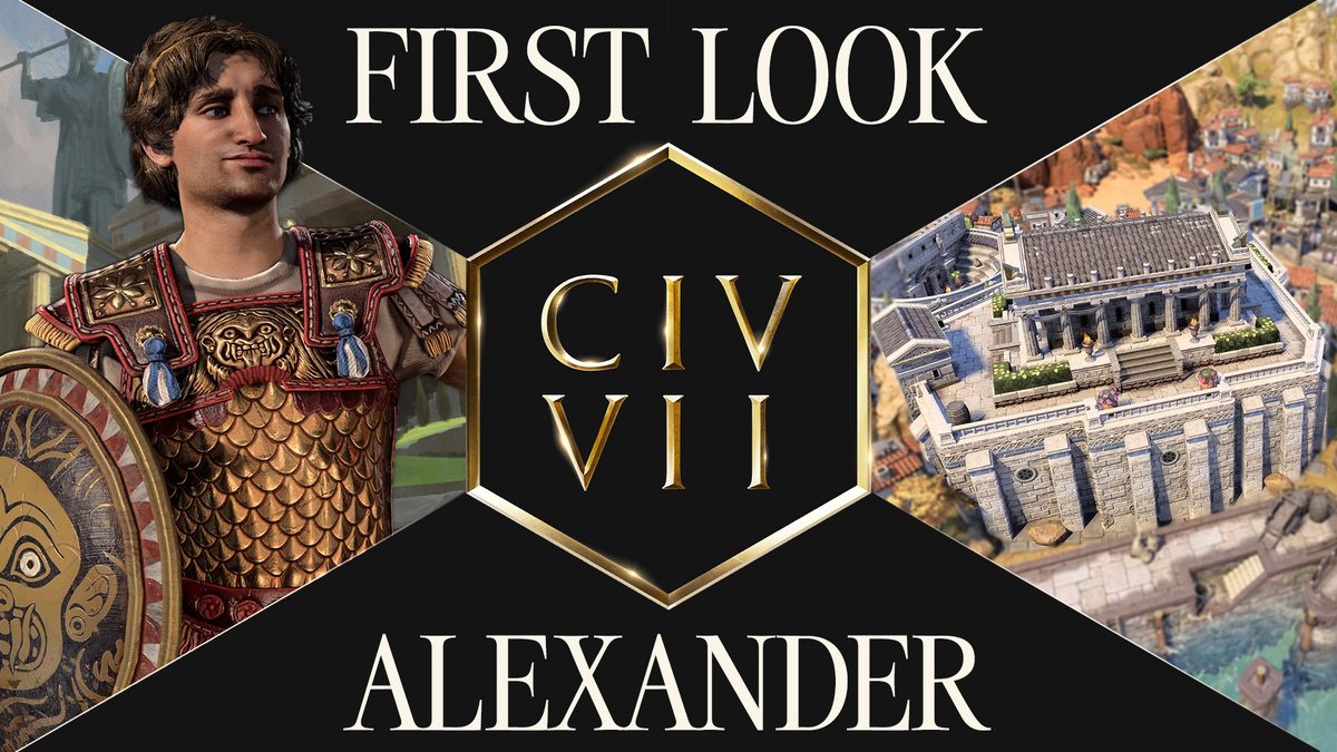 The Great. ๐๐ฅ๐๐ฑ๐๐ง๐๐๐ซ returns, free for all players, in #Civ7. Huge thanks to everyone for hanging in there with us through the technical challenges on today's livestream. Youโre the real legends. Get your First Look at the mighty Macedonian!
