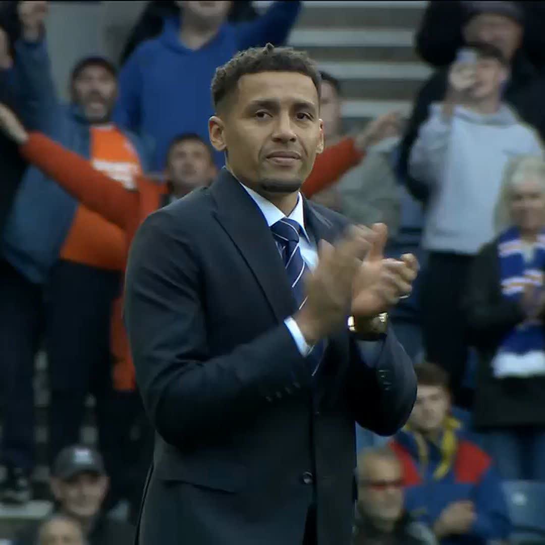 🔵 James Tavernier arrived at Ibrox for a presentation from Rangers legend John Greig as he departs after 11 years at the club ⤵️