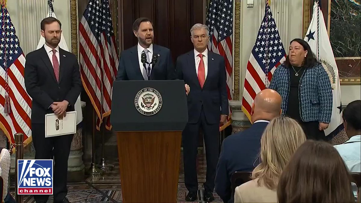 JUST IN: Vice President JD Vance defends the fraud task force for its efforts to prioritize American citizens: "We're a generous country. We're a generous people. I love that about this country.” “But part of that generosity is that it extends to our fellow Americans. We cannot give Medicare and Medicaid benefits to everybody all over the world.” “It's going to bankrupt those programs. They ought to belong to Americans first."