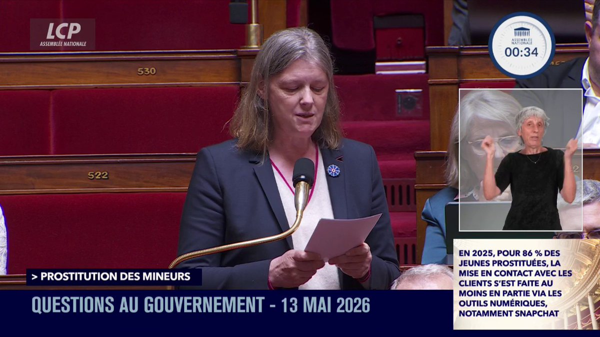 🇫🇷FLASH INFO - "L'exploitation sexuelle des mineurs a explosé de 43% en 4 ans [...] dont 80% viennent de l'ASE [aide sociale à l'enfance]", alerte la députée Julie Ozenne