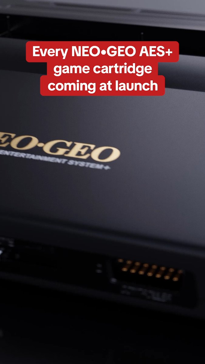 NEO•GEO AES+ preorders are live at Amazon, $249 for the standard and $349 for the Anniversary Edition. Launching with real, actual cartridges of real, actual NEO•GEO games. Some better than others. Release date is November 12. #ad